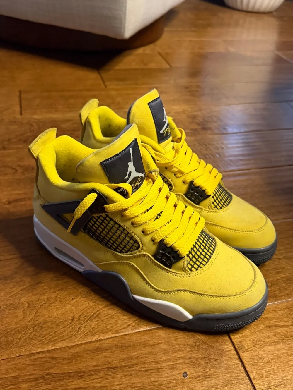Jordan Retro Yellow and Black Low-Top Sneakers